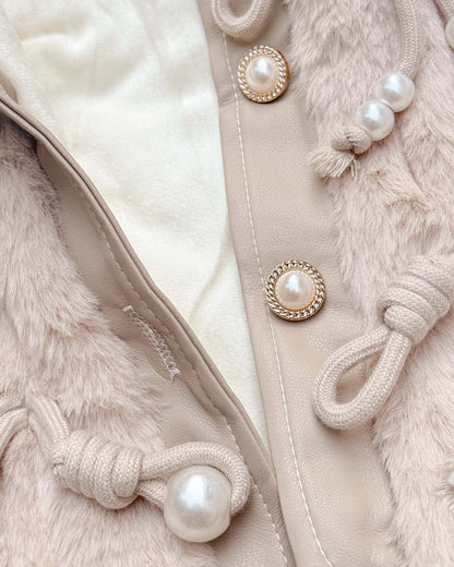 Vintage Textured Fleeced Fur Jacket