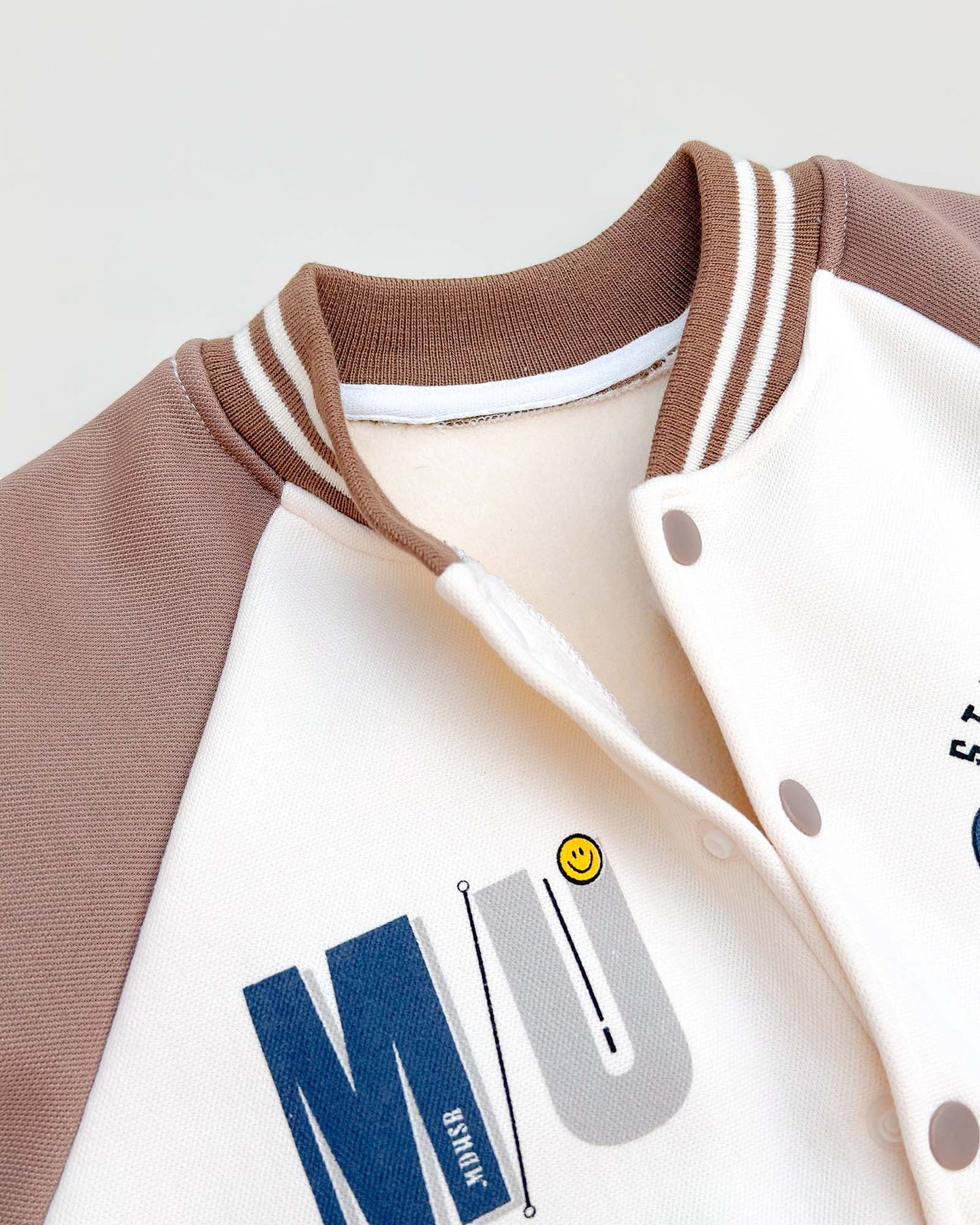 NYC Lullaby Printed Baseball Jacket