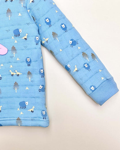 Quilted Sheep Appliqué & Forest Print Co-ord Set