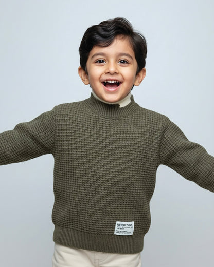 Rib Knit Textured Sweater