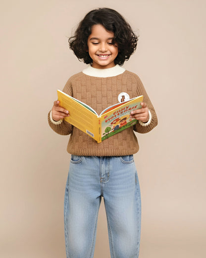 Full Sleeve Brick Textured Sweater