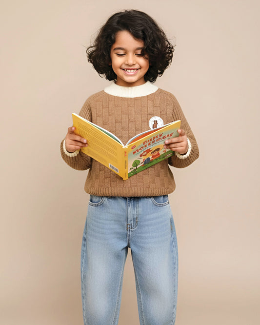 Full Sleeve Brick Textured Sweater