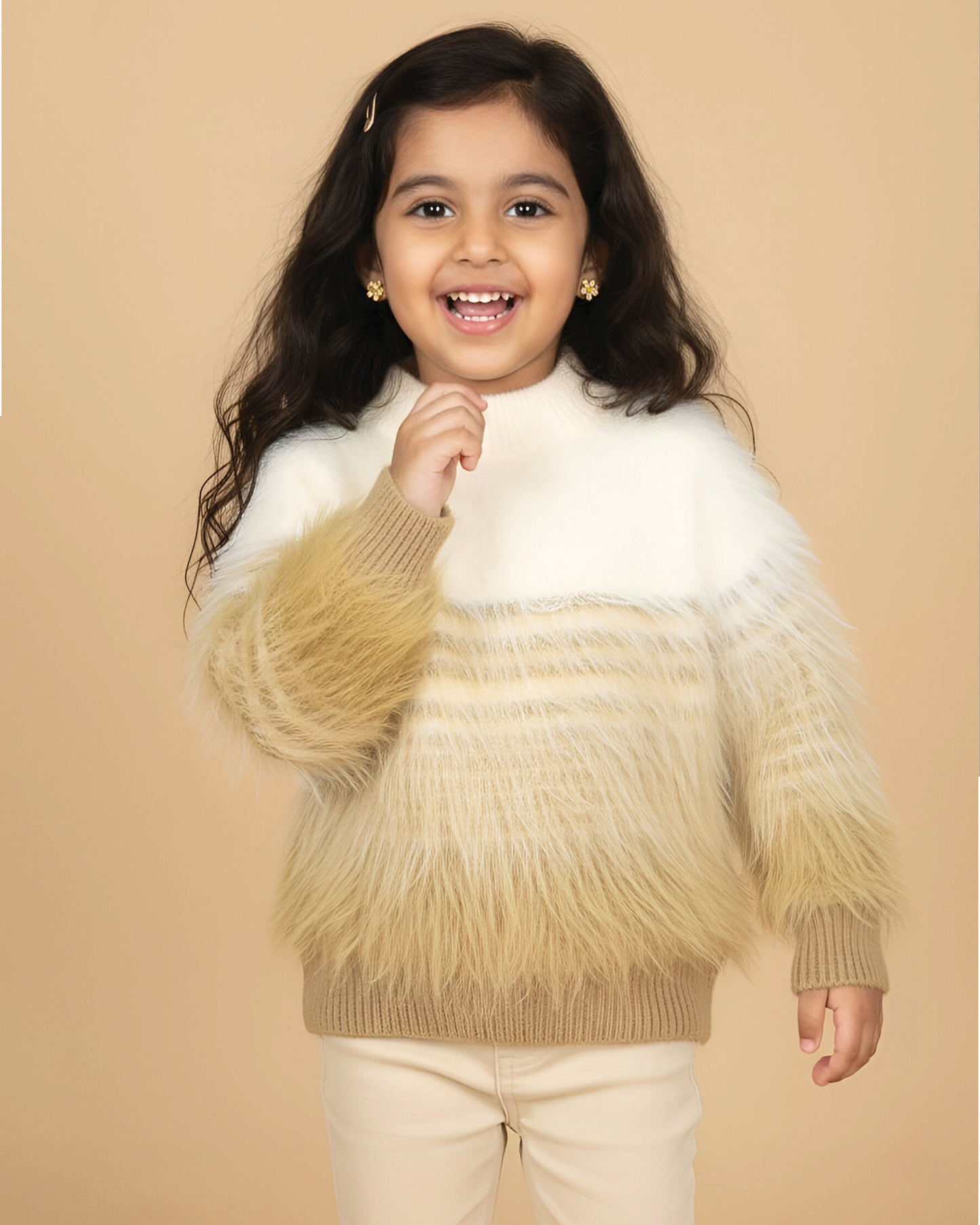 Full Fur Textured Sweater