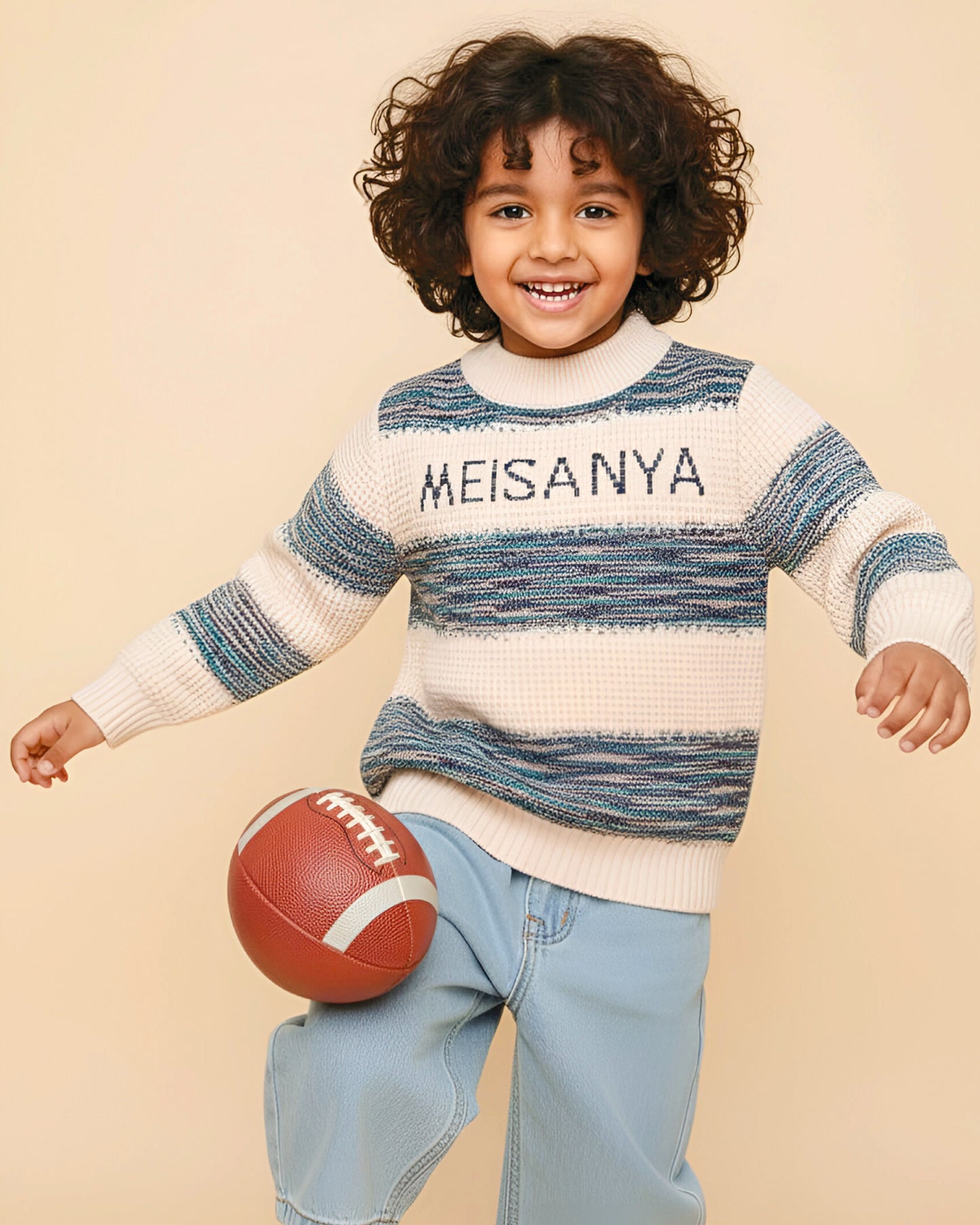 Striped Full Sleeve Knitted Sweater