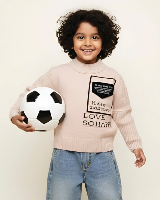 Textured Pattern Full Sleeve Sweater