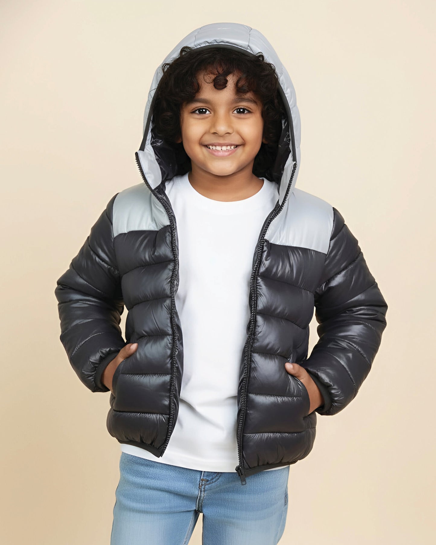 Classic Dual Tone Puffer Jacket