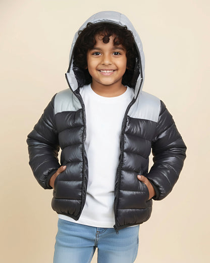 Classic Dual Tone Puffer Jacket