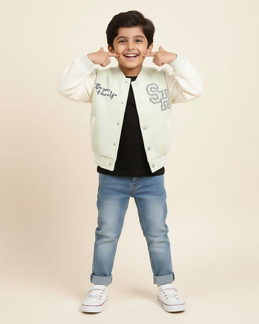 SH Embroidered Baseball Jacket