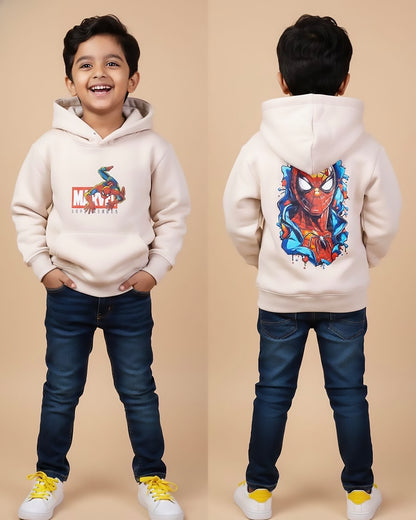 Marvel Spiderman Printed Fleeced Hoodie
