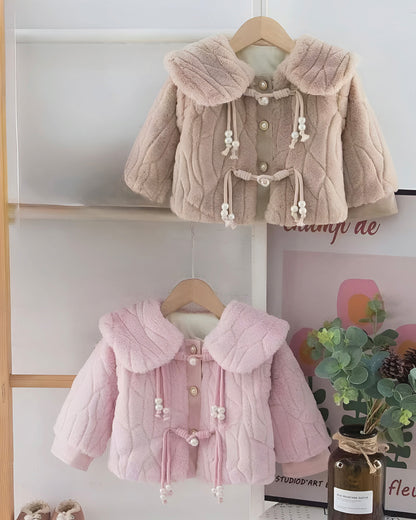 Vintage Textured Fleeced Fur Jacket