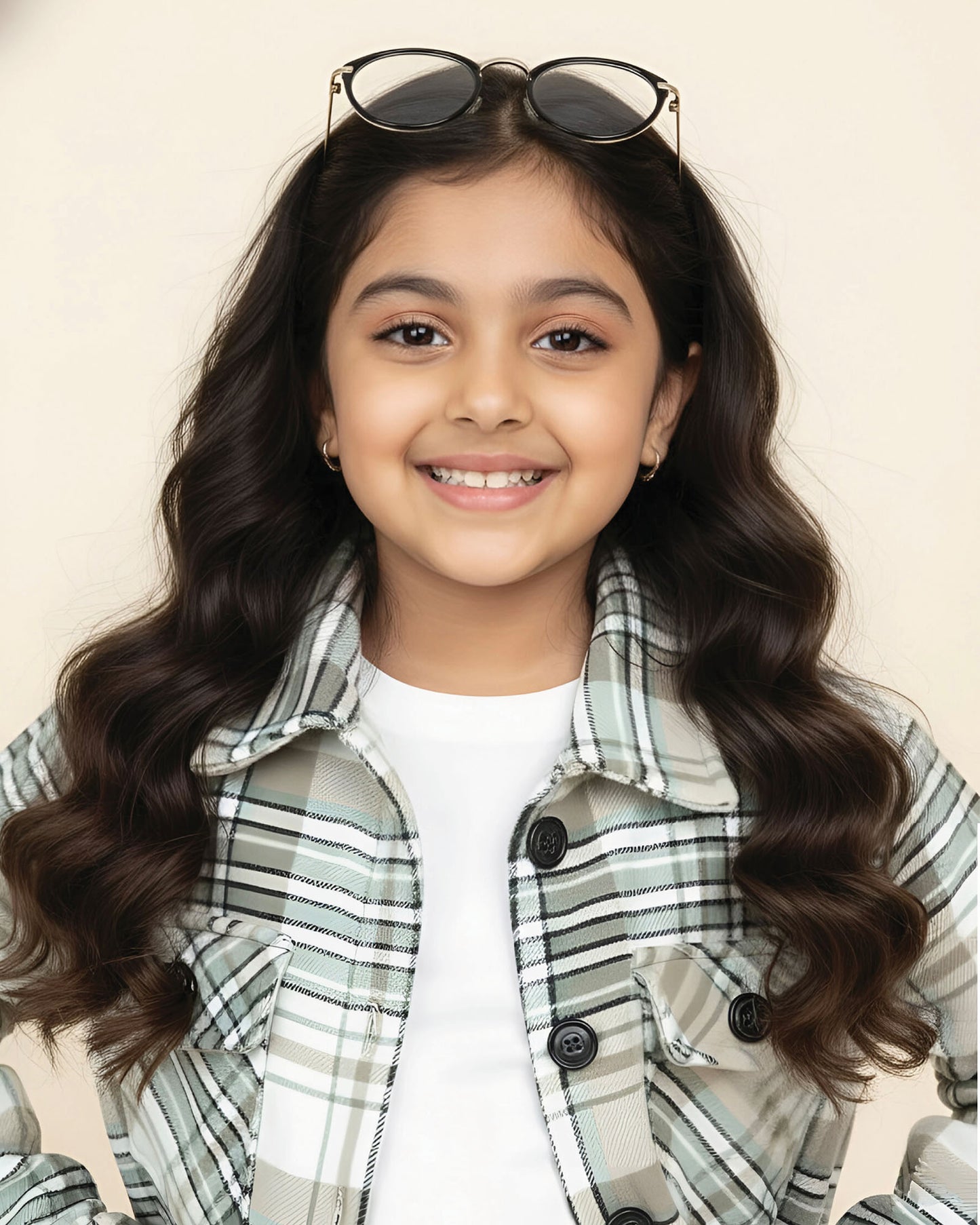 Soft Textured Check Flannel Jacket