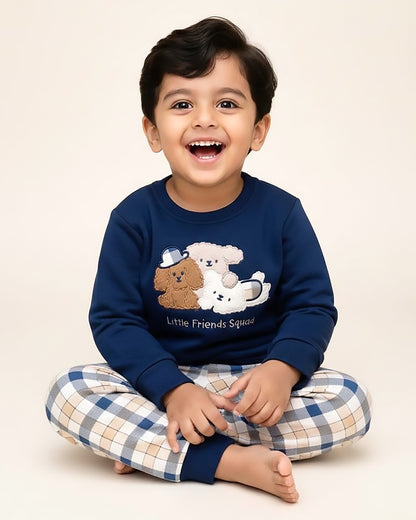 Friends Squad Appliqued Fleeced Co-ord Set