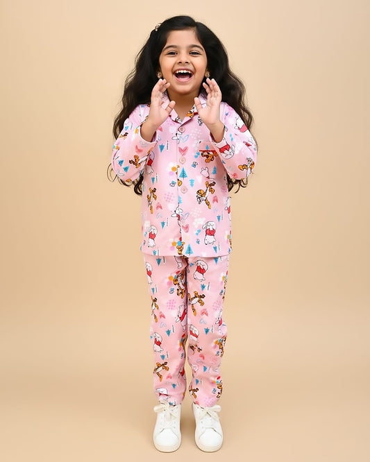 Winni Ethe Pooh Hosiery Printed Night Suit