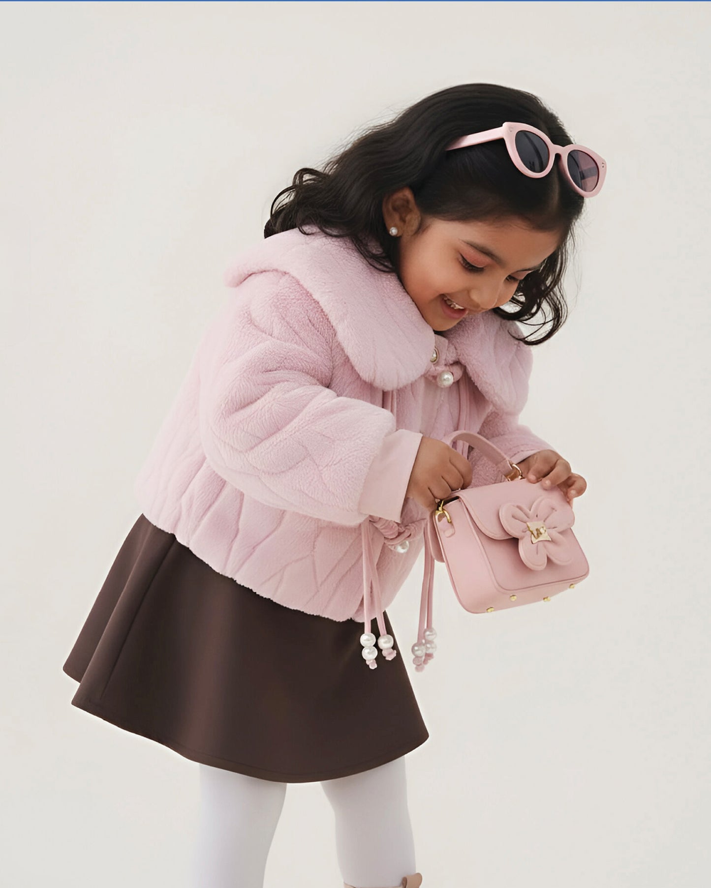 Vintage Textured Fleeced Fur Jacket