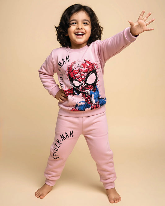 Spiderman Printed Full Sleeve Co-ord Set