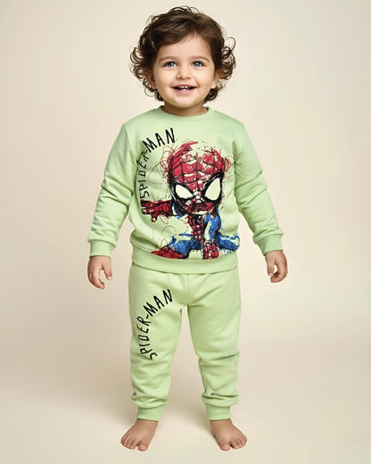 Spiderman Printed Full Sleeve Co-ord Set