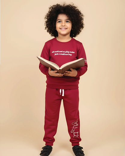 All Work Puff Printed Full Sleeves Co-ord Set